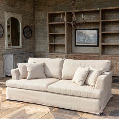 Classic Farmhouse Slip Covered Sofa