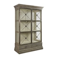 Directoire Style Glass Display Cabinet
