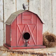 Decorative Metal Barn Style Bird House