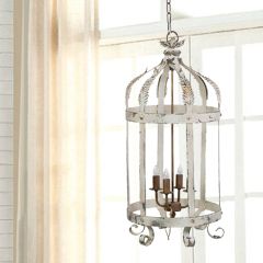 Distressed Birdcage Chandelier