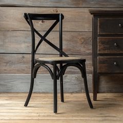 Distressed Cross Back Dining Chair