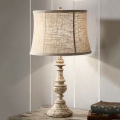 Distressed Farmhouse Accent Table Lamp