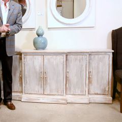 Distressed Farmhouse Waterfall Credenza