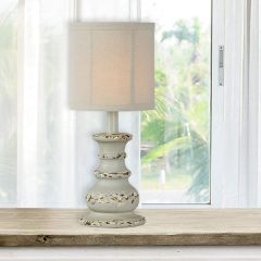Distressed Finish Table Lamp