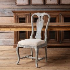 Distressed French Blue Dining Chair