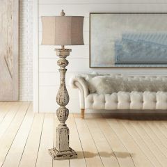 Distressed Manor Floor Lamp