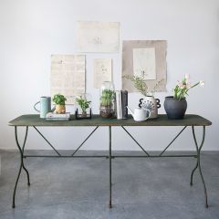 Distressed Metal Work Table