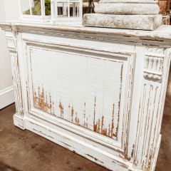 Distressed Painted Service Counter