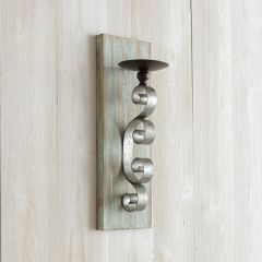 Distressed Wood Wall Sconce