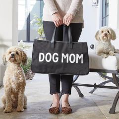 Dog Mom Canvas Tote Bag