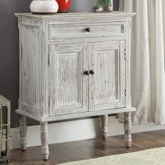 Double Door Distressed Farmhouse Accent Cabinet