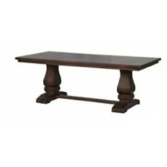Double Pedestal Dining Table | SHIPS FREE