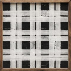 Double Plaid Square Wall Art