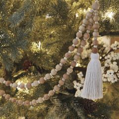 Double Wood Bead Garland 20 Inch Set of 3
