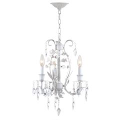 Draping Crystals 3 Light Chandelier