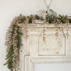 Draping Glitter Bud Garland