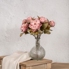 Dusty Pink Peony Decorative Floral Pick