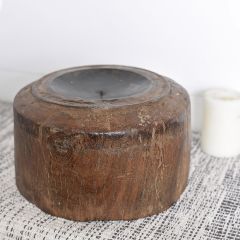 Primitive Wood Candle Stand