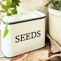 Enamelware SEEDS Storage Container
