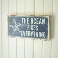 The Ocean Fixes Everything Wall Sign