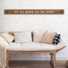 Rustic Wood Good To Be Home Wall Decor