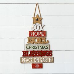 Christmas Blessing Tree Door Hanger