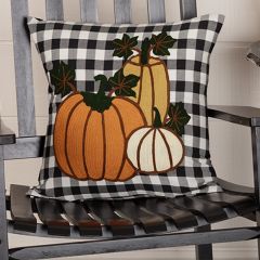 Buffalo Check Pumpkin Pillow