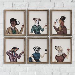 Canine Couture Framed Prints Set of 6