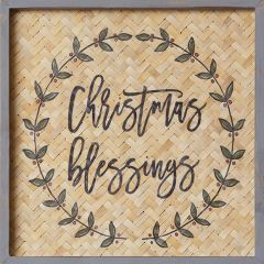 Christmas Blessings Framed Sign