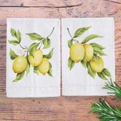 Lemon Guest Towel Set of 2