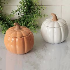 Earthenware Pumpkin Bowl Set of 3