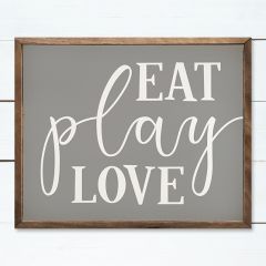 Eat Play Love Wall Art