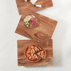 Eat With Joy Wood Serving Board