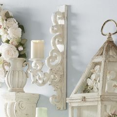 Pillar Candle Old World Wall Sconce