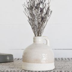 Two Tone French Country Bottle Vase