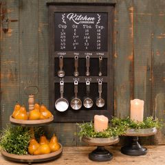 Chalkboard Kitchen Conversion Chart With Tools