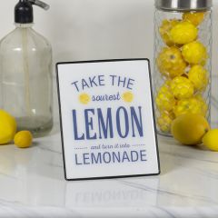 Inspirational Sourest Lemon Wall Sign