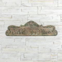 Our Happy Place Wall Plaque Sign