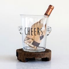 Cheers Glass Ice Bucket