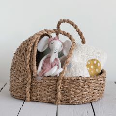 Seagrass Doll Bassinet