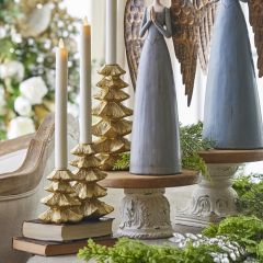 Elegant Accents Christmas Tree Candle Holders Set of 3