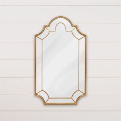 Elegant Antiqued Arched Wall Mirror