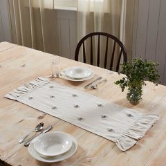 Embroidered Honey Bee Table Runner 13x36