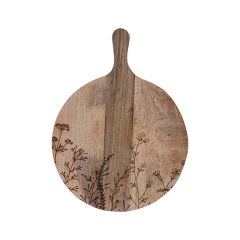 Etched Botanicals Cheese Board