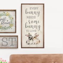 Every Bunny Needs Some Bunny Framed Wall Sign