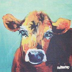 Exquisite Cow Stretched Canvas
