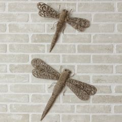 Iron Dragonfly Wall Decor Set of 2