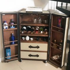 Bar Cabinet With Casters