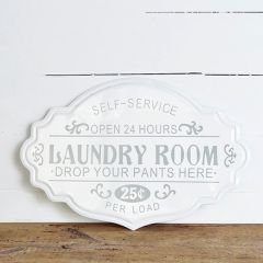 Vintage Style Laundry Room Wall Plaque