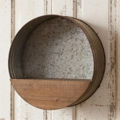 Round Floating Wall Planter 16 Inch Diameter
